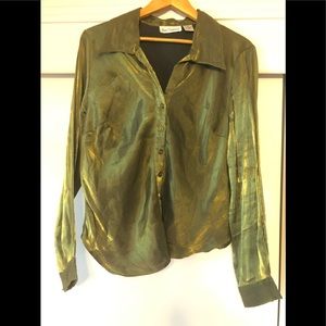 Blue Diamond holiday blouse